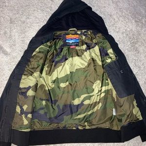 Cargo Jacket with army print